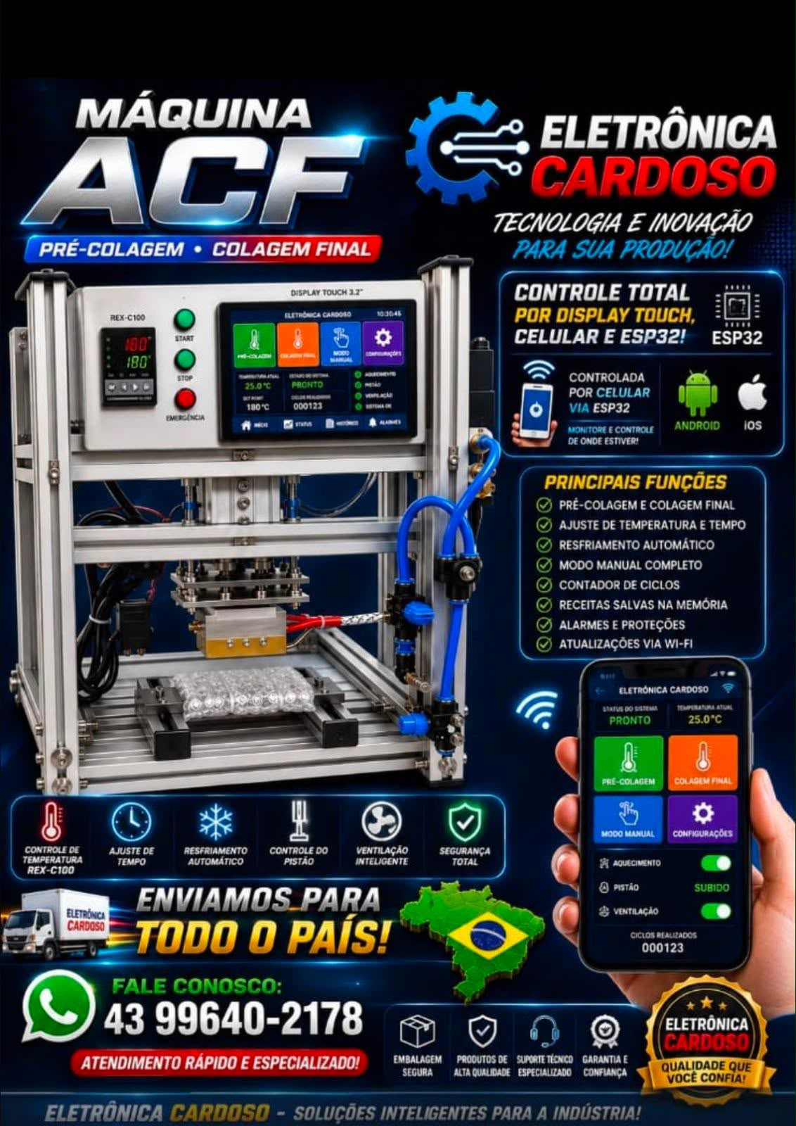 Maquina ACF Cardoso com transformador